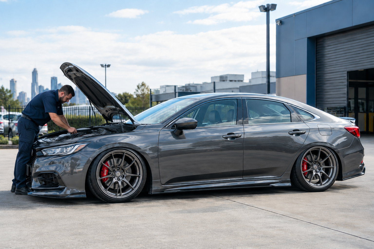 lowered car roadworthy inspection