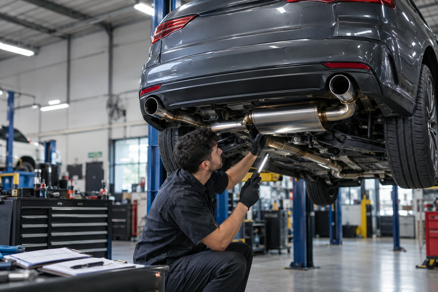 aftermarket exhaust roadworthy certificate